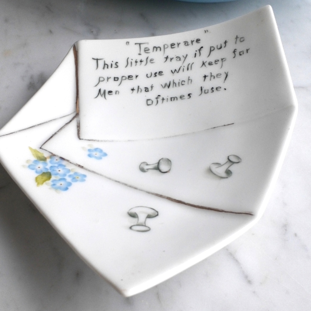 Vintage, Hand-painted Men’s Dresser Tray